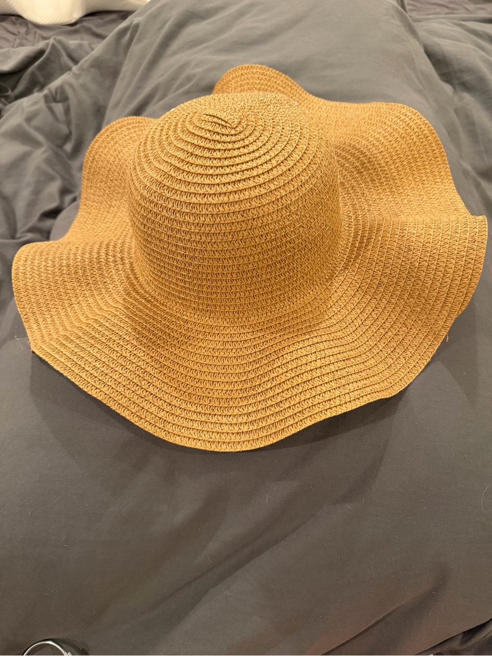 Source Unknown Wide-Brim Straw Sun Hat - Brown